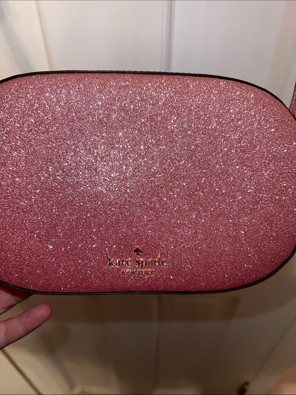kate spade metallic rose glitter crossbody bag - Picture 2 of 4